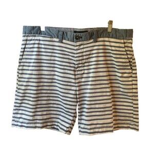 Tommy Hilfiger Striped Preppy Shorts Men's 36" Waist Blue/White Nautical *Note